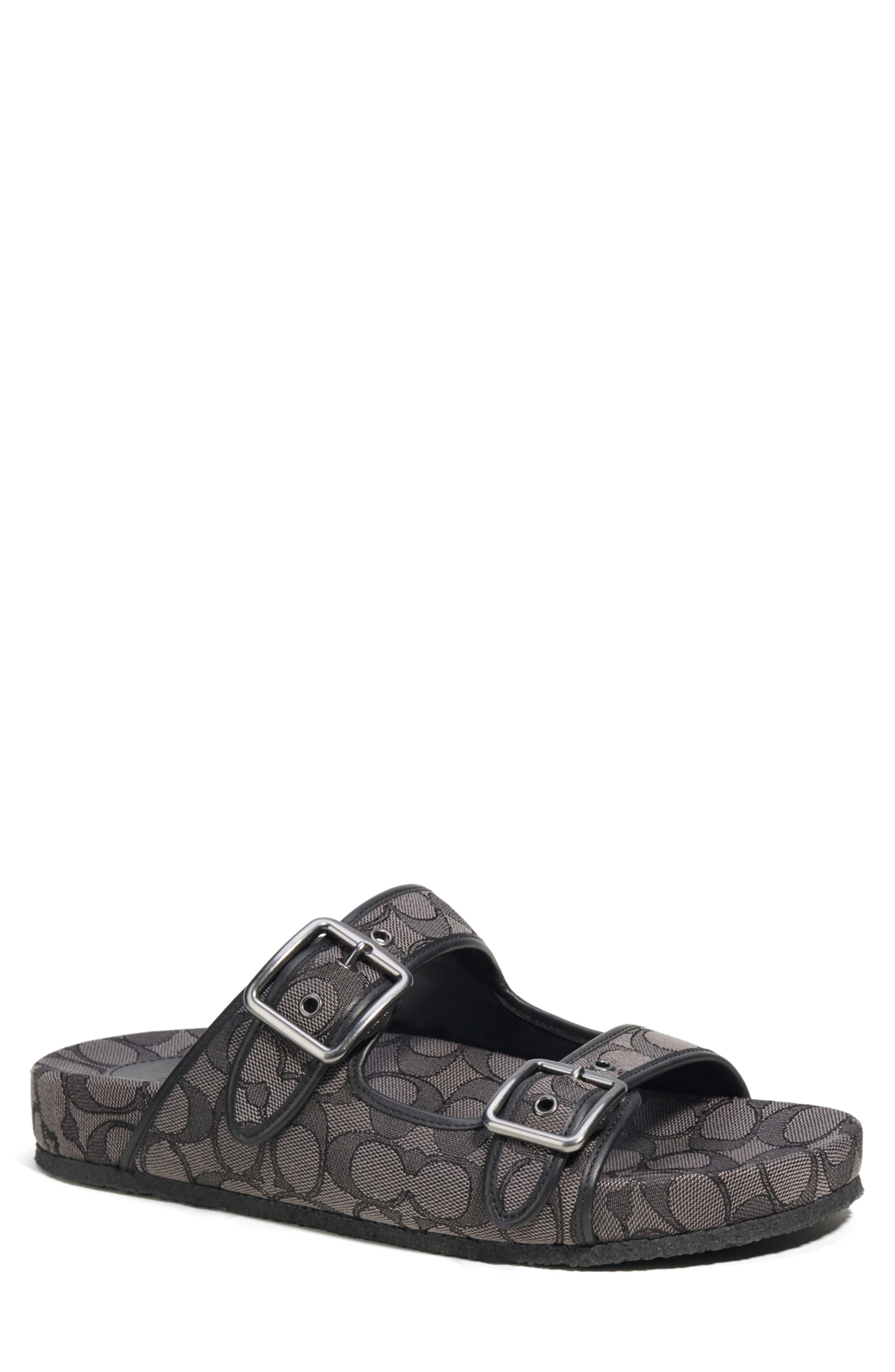COACH Signature Jacquard Slide Sandal, Main, color, 