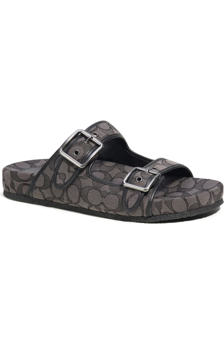 COACH Signature Jacquard Slide Sandal, Main, color,