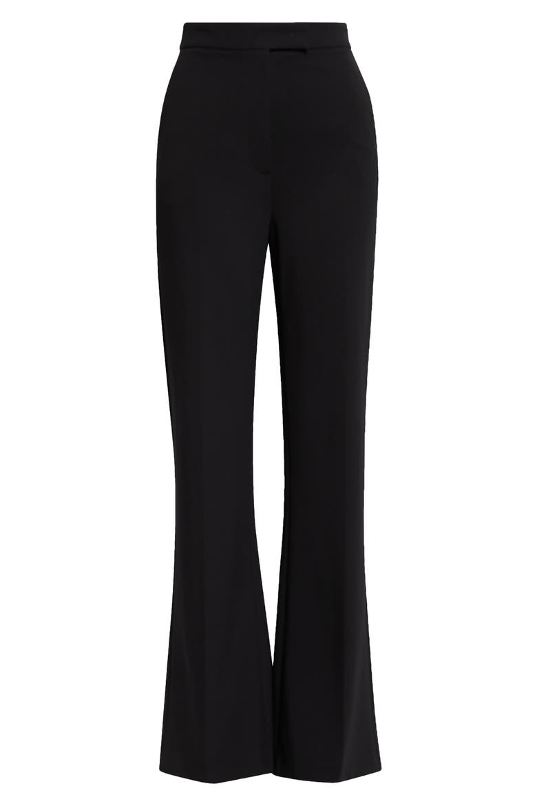 Norcia Flare Leg Pants, Alternate, color, BLACK