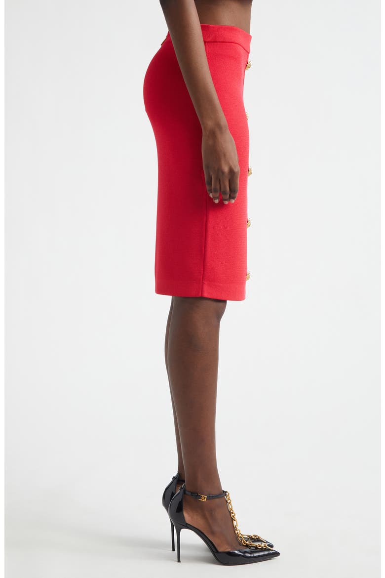 Button Front Knit Skirt, Alternate, color, 4PK LIVE FUCHSIA