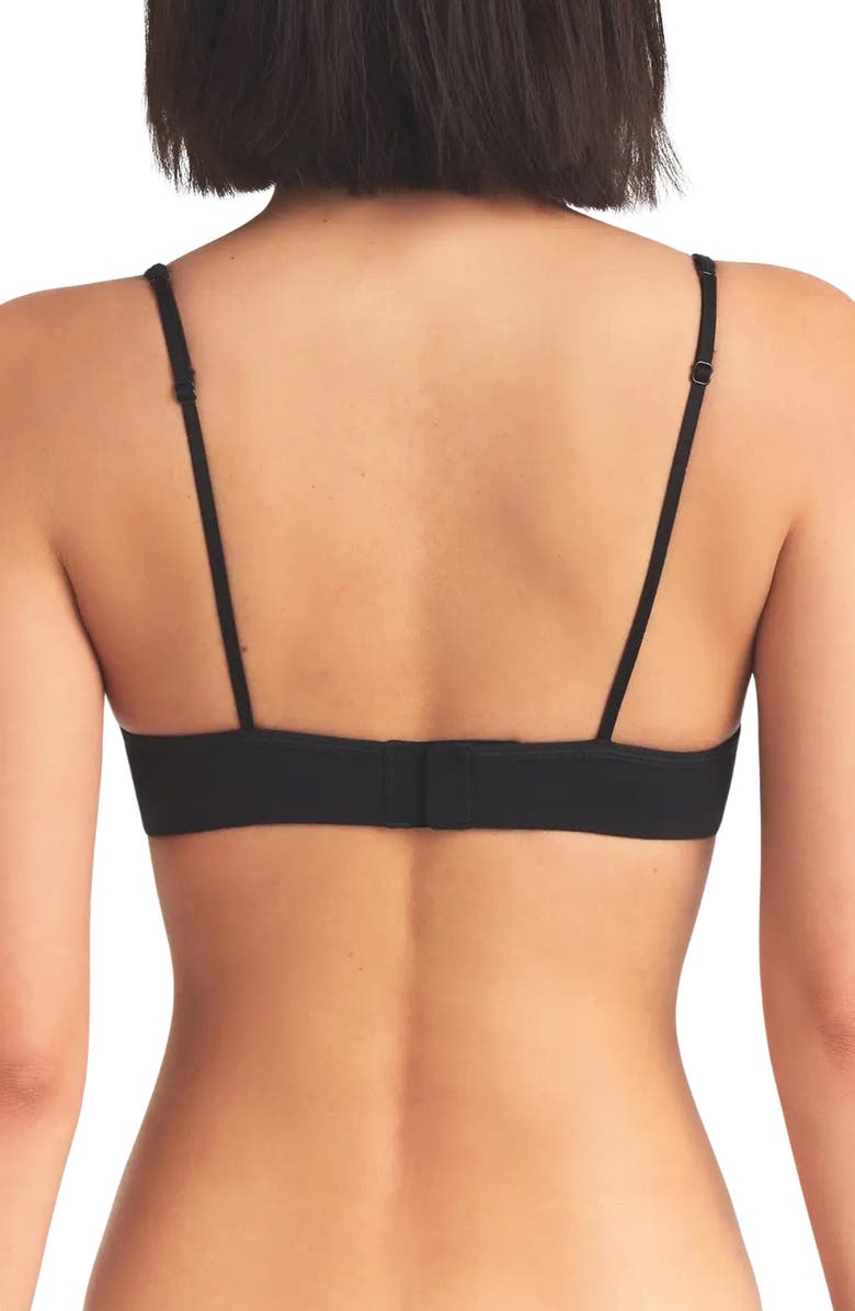 SKIMS Everyday Stretch Cotton T-Shirt Bra, Alternate, color, Onyx