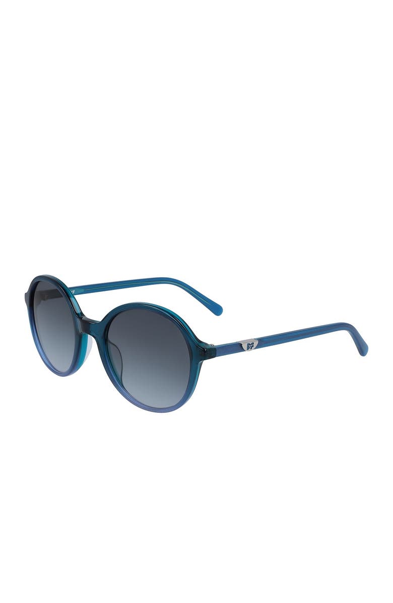 Diane von Furstenberg 51mm Maciee Round Sunglasses, Main, color,