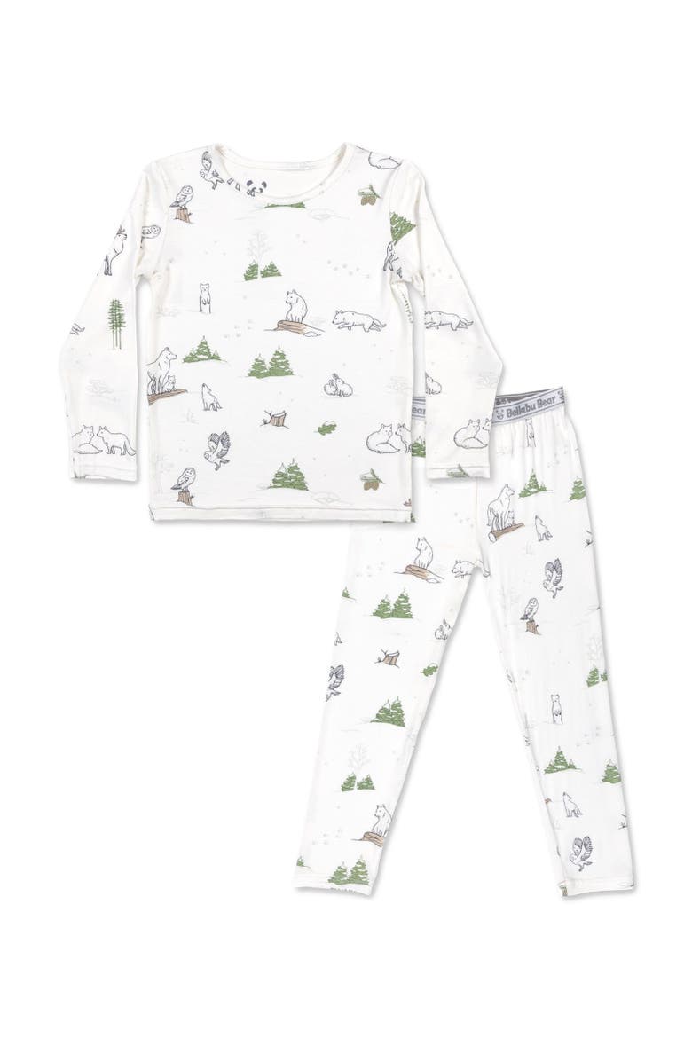Kids' Winter Forest Animals Set of 2 Piece Pajamas, Main, color, Winter Forest Animals
