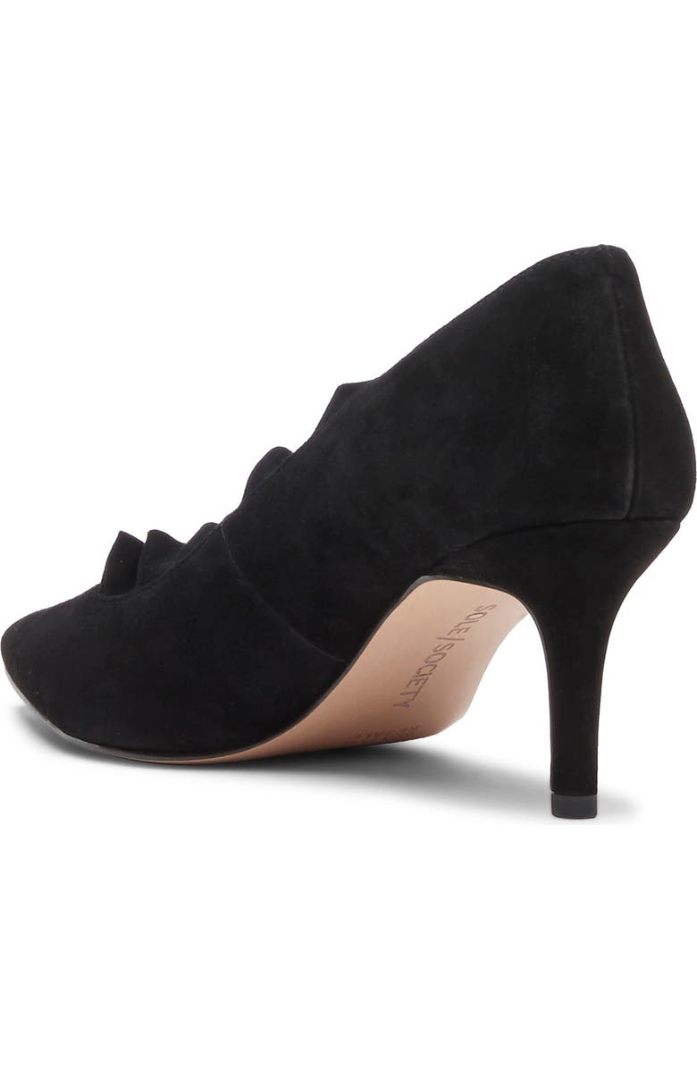 Sole Society Danla Ruffle Trim Pointed Toe Pump, Alternate, color,