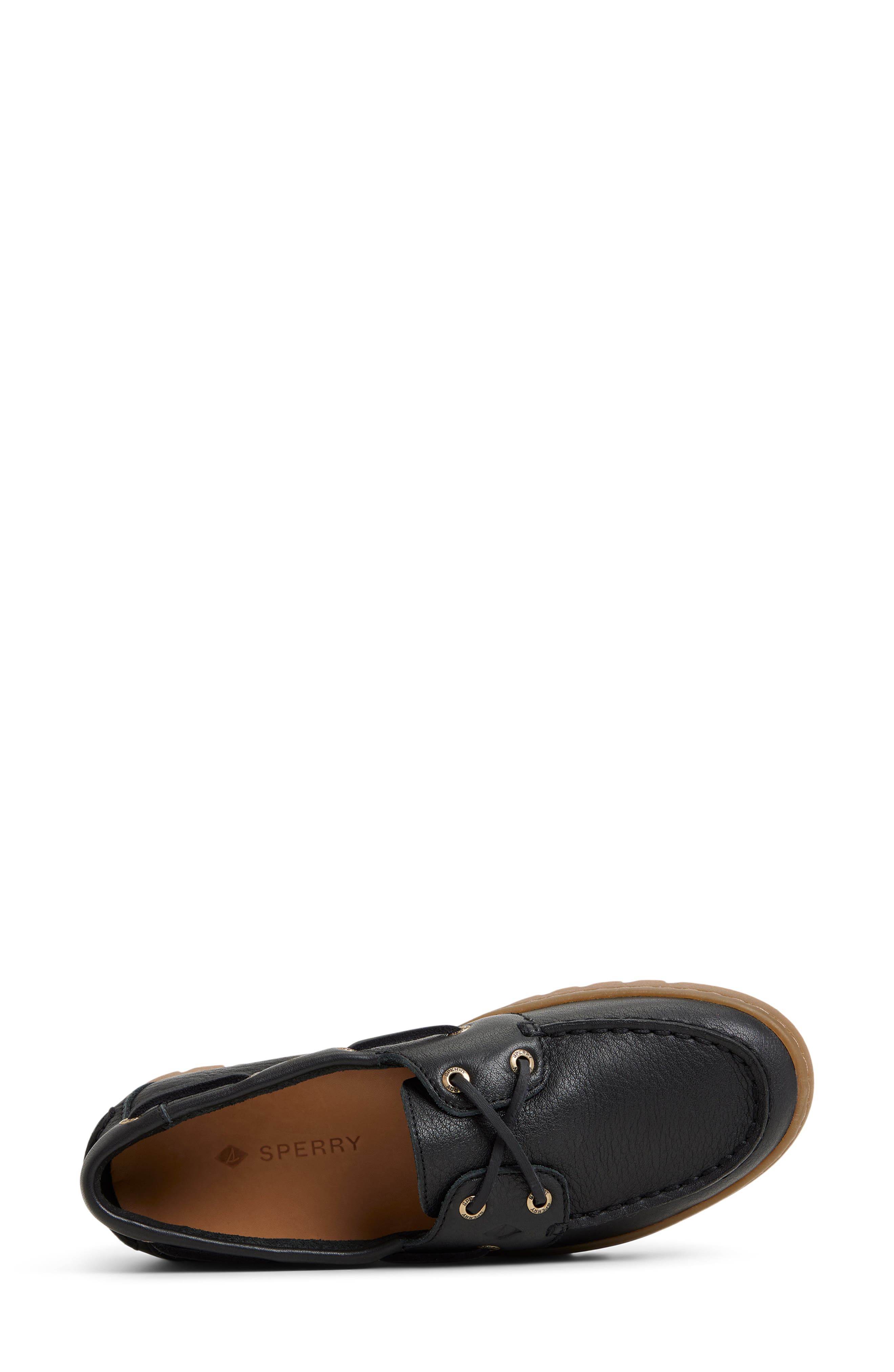 Sperry Keely Boat Shoe, Alternate, color, Black