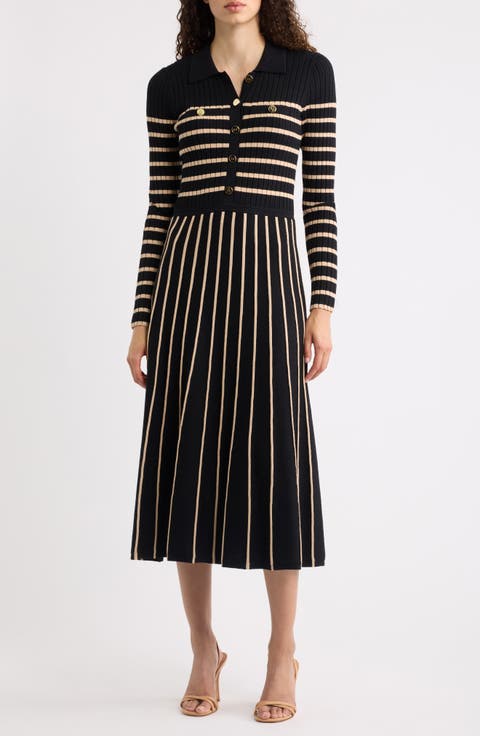 The Elodie Long Sleeve Rib Maxi Dress