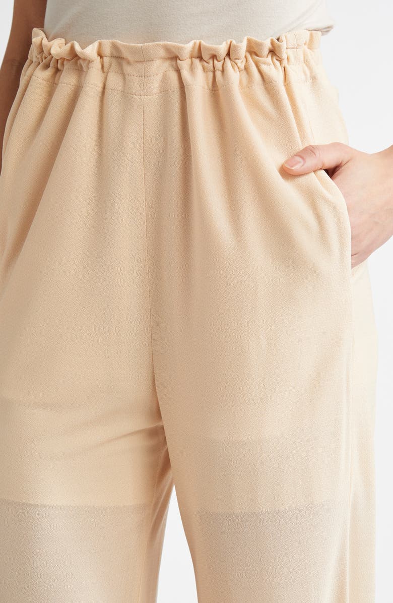 SETCHU Sheer Double Layer Pants, Alternate, color, Beige