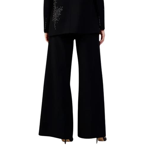 Akalia Cicy Shinning Starry Diamonds Blazer In Black