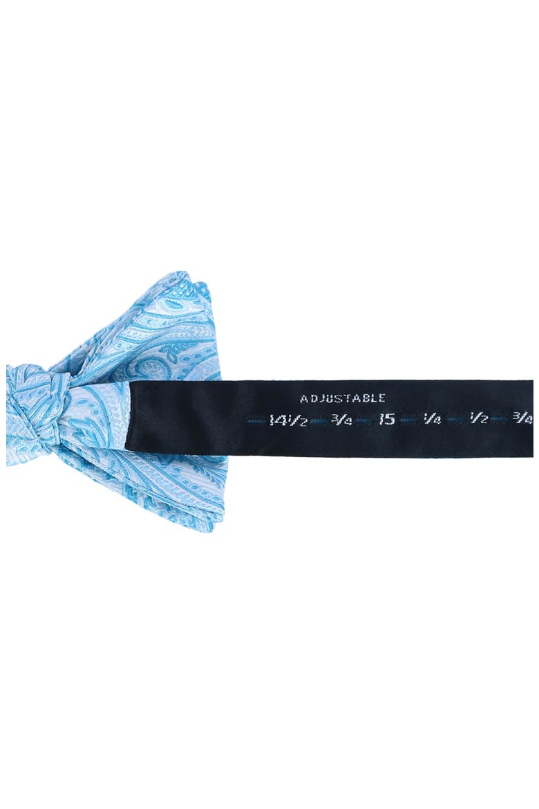 Sutton Pre-Tied Silk Bow Tie, Alternate, color, LIGHT BLUE