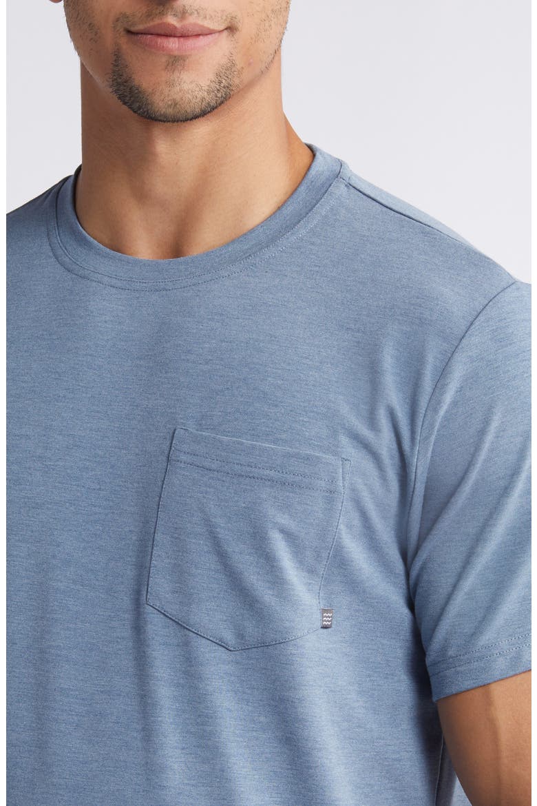 Flex Performance Pocket T-Shirt, Alternate, color, HEATHER DEEPWATER