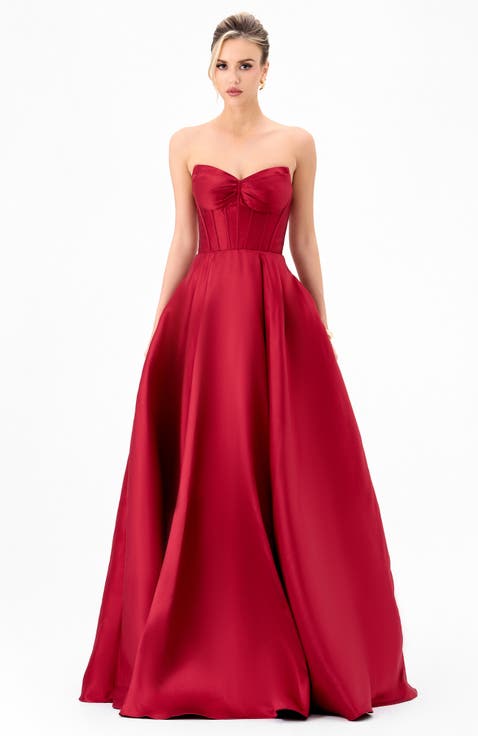 Deeba Strapless Ball Gown