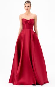 Bariano Deeba Strapless Ball Gown