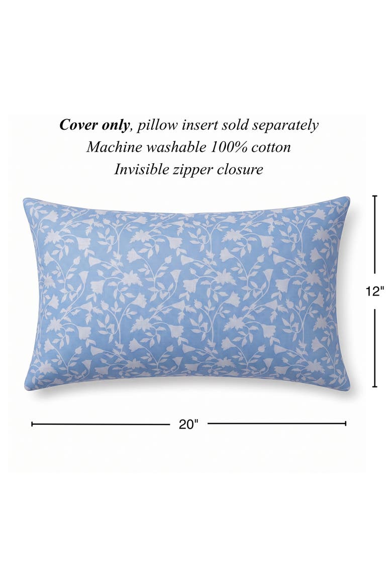 Lisel Lumbar Pillow Cover, Alternate, color, Chambray Blue