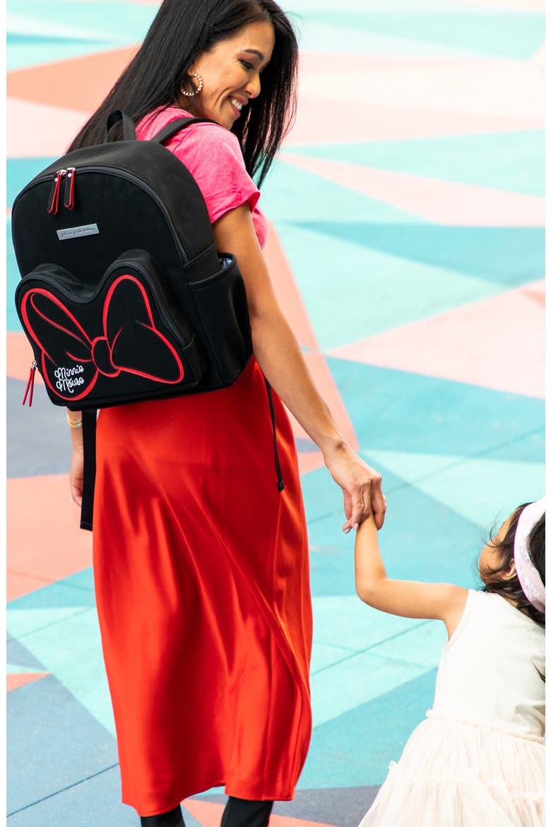 District Signature Minnie Backpack Diaper Bag, Alternate, color, MINNIE MOUSE LEATHERETTE