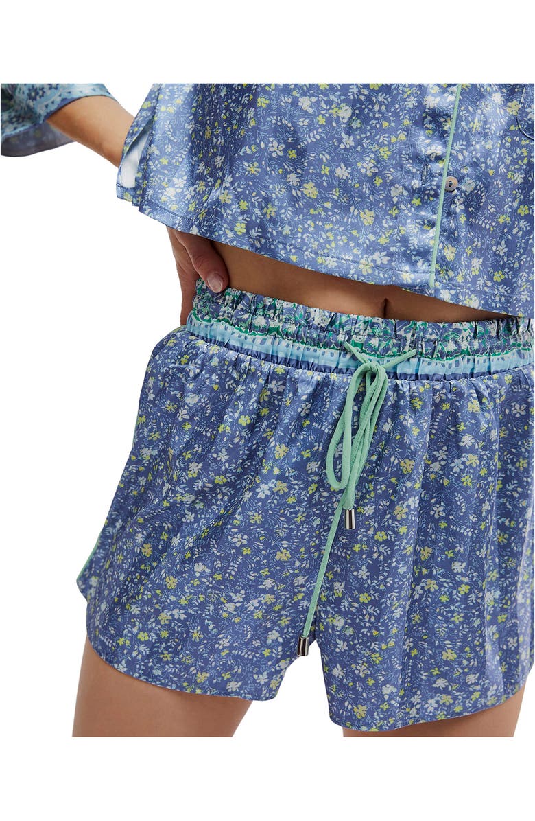 Free People Pillow Talk Satin Short Crop Pajamas, Alternate, color,