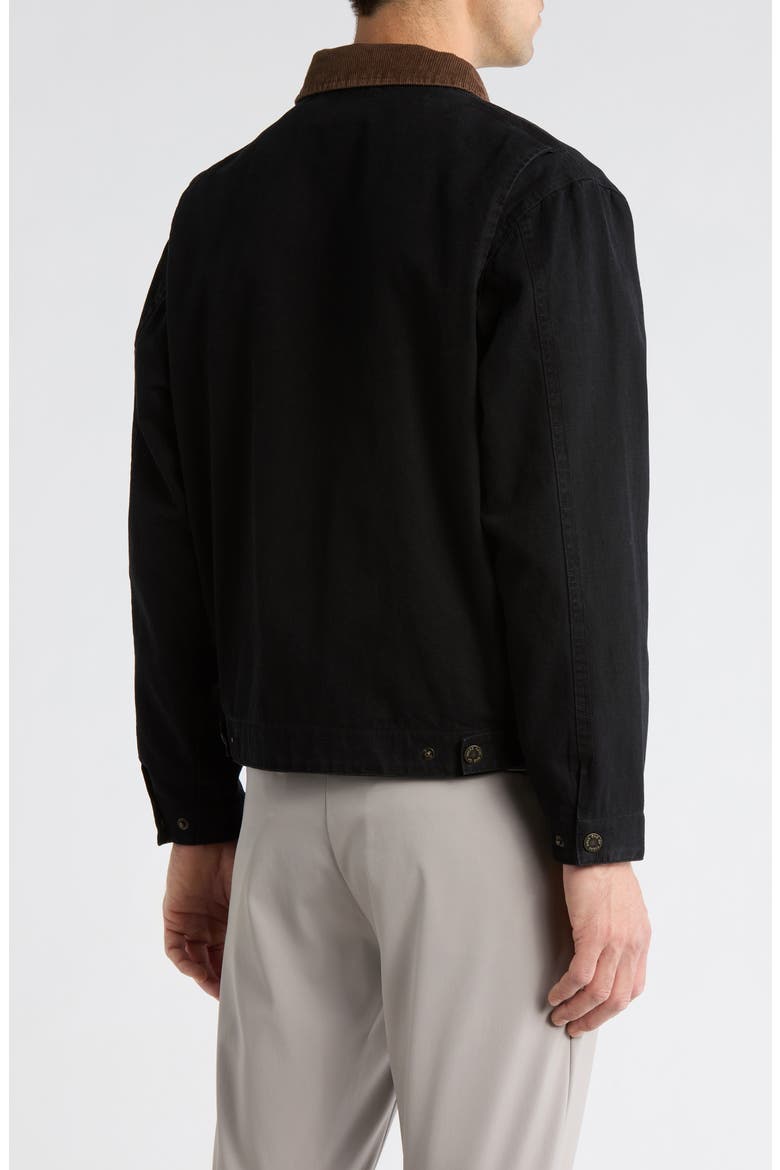 Prairie Cotton Canvas Jacket, Alternate, color, WASHED BLACK