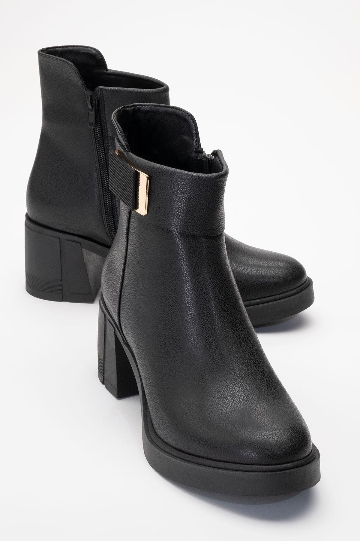 Black Faux Leather
