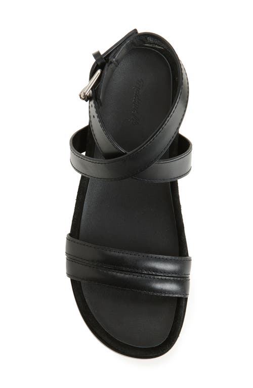 Shop Madewell The Caro Ankle Wrap Sandal In True Black