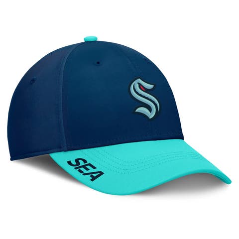 Men's Fanatics Deep Sea Blue/Light Blue Seattle Kraken Authentic Pro Rink Flex Hat