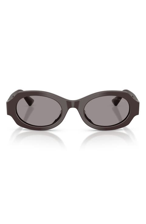 49mm Irregular Oval Sunglasses