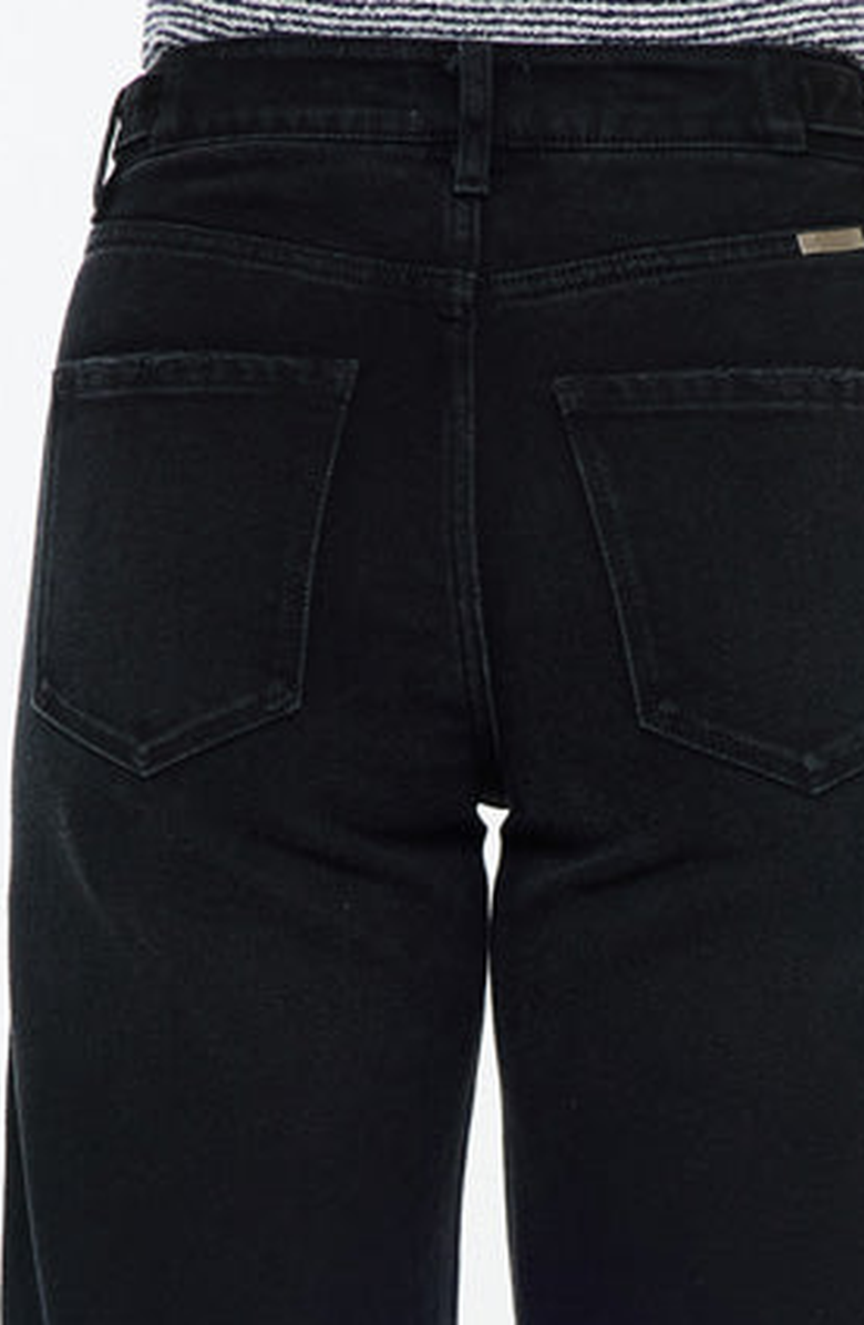 KanCan Victoria Ultra High Rise Cropped Wide Leg Jeans, Alternate, color, Black