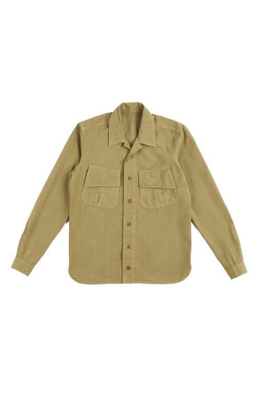 Fortela Meckongt Cotton Overshirt In Brown