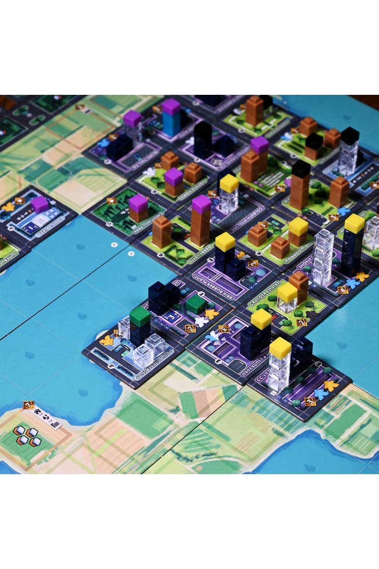 Rolling Heights Construction City Building Board Game, Ages 10+, Alternate, color, Multicolored