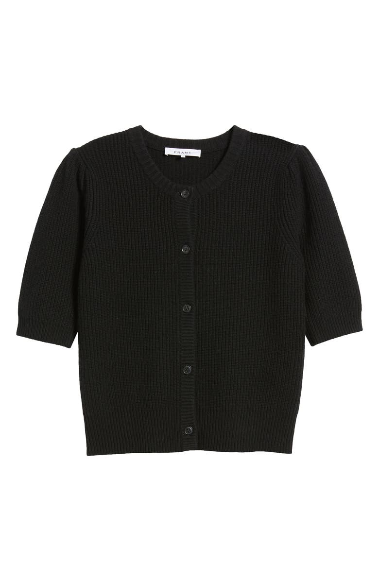 FRAME Shrunken Rib Wool & Cashmere Cardigan, Alternate, color, 