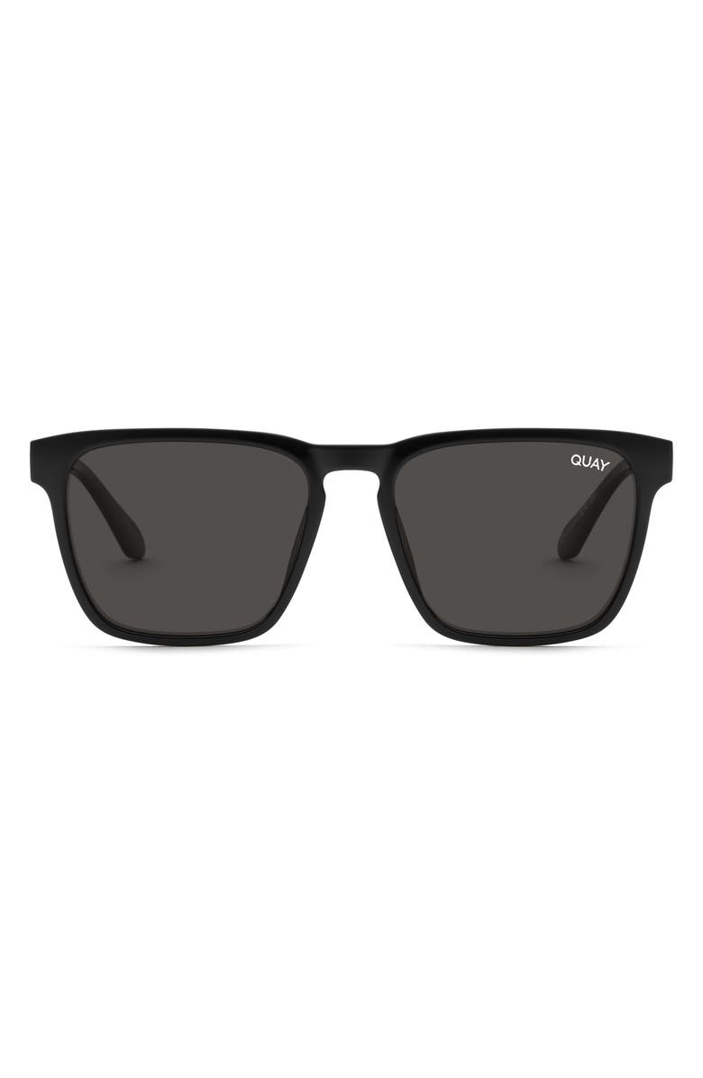 QUAY Unplugged 56mm Polarized Square Sunglasses, Main, color,