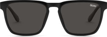 quay australia unplugged black & orange square modern Polarized sunglasses NEW QUAY Unplugged 56mm Polarized Square Sunglasses | Nordstrom main image 4