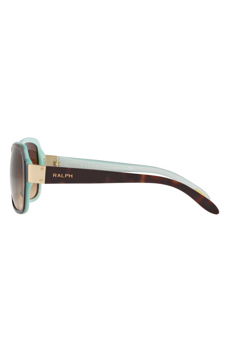 RALPH by Ralph Lauren 58mm Gradient Butterfly Sunglasses, Alternate, color, Tortoise