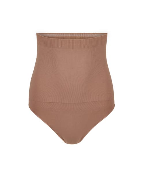 Adore Me Riya High-waisted Smoothing Thong In Medium Beige