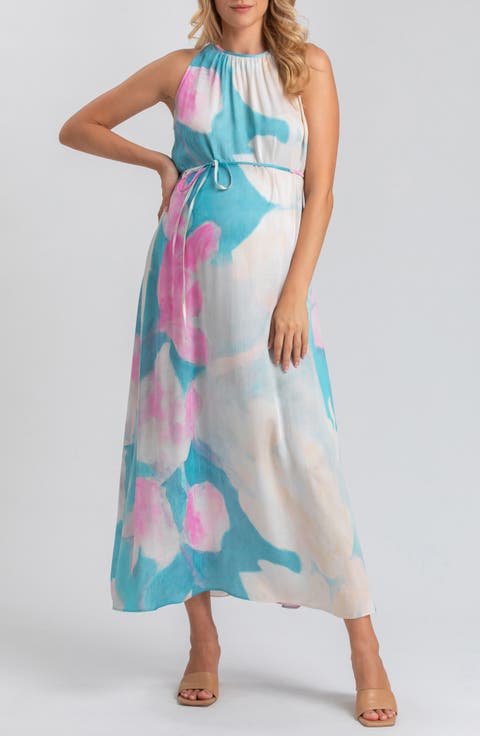Francesca Floral Maternity Maxi Dress