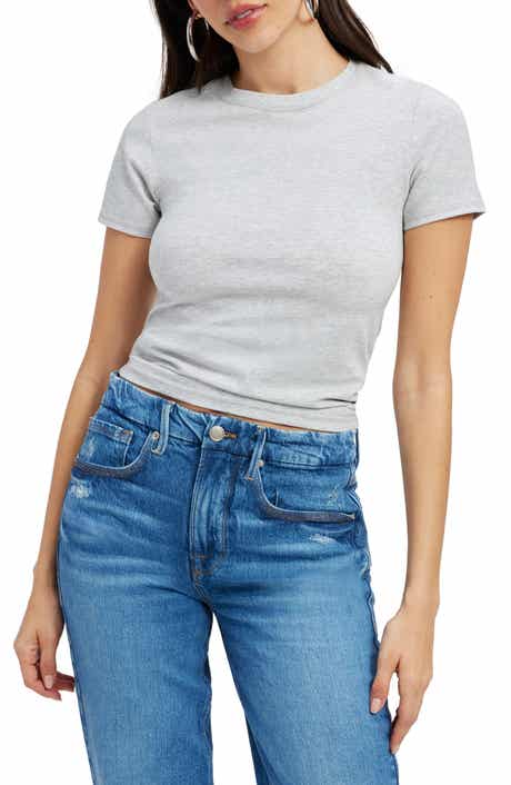 Good American Stretch Cotton Baby Tee