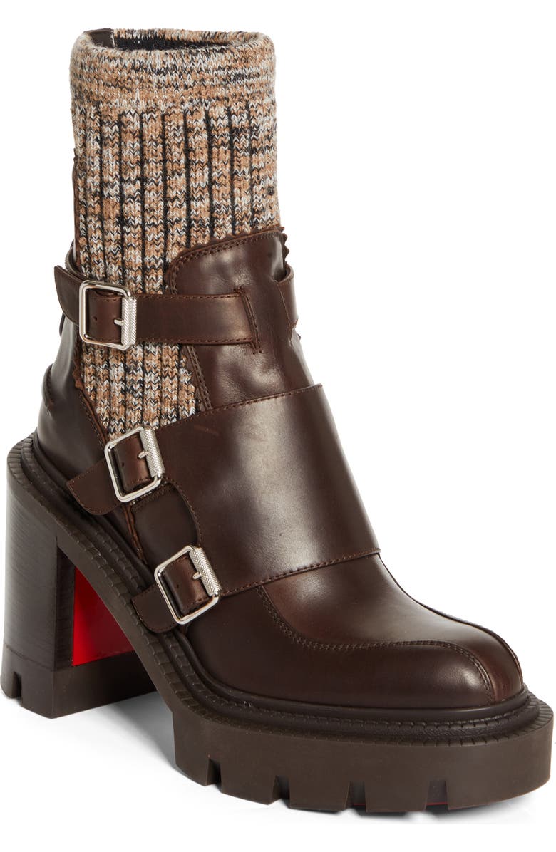 Christian Louboutin Cortinetta Chelsea Boot, Main, color, Version Cafe