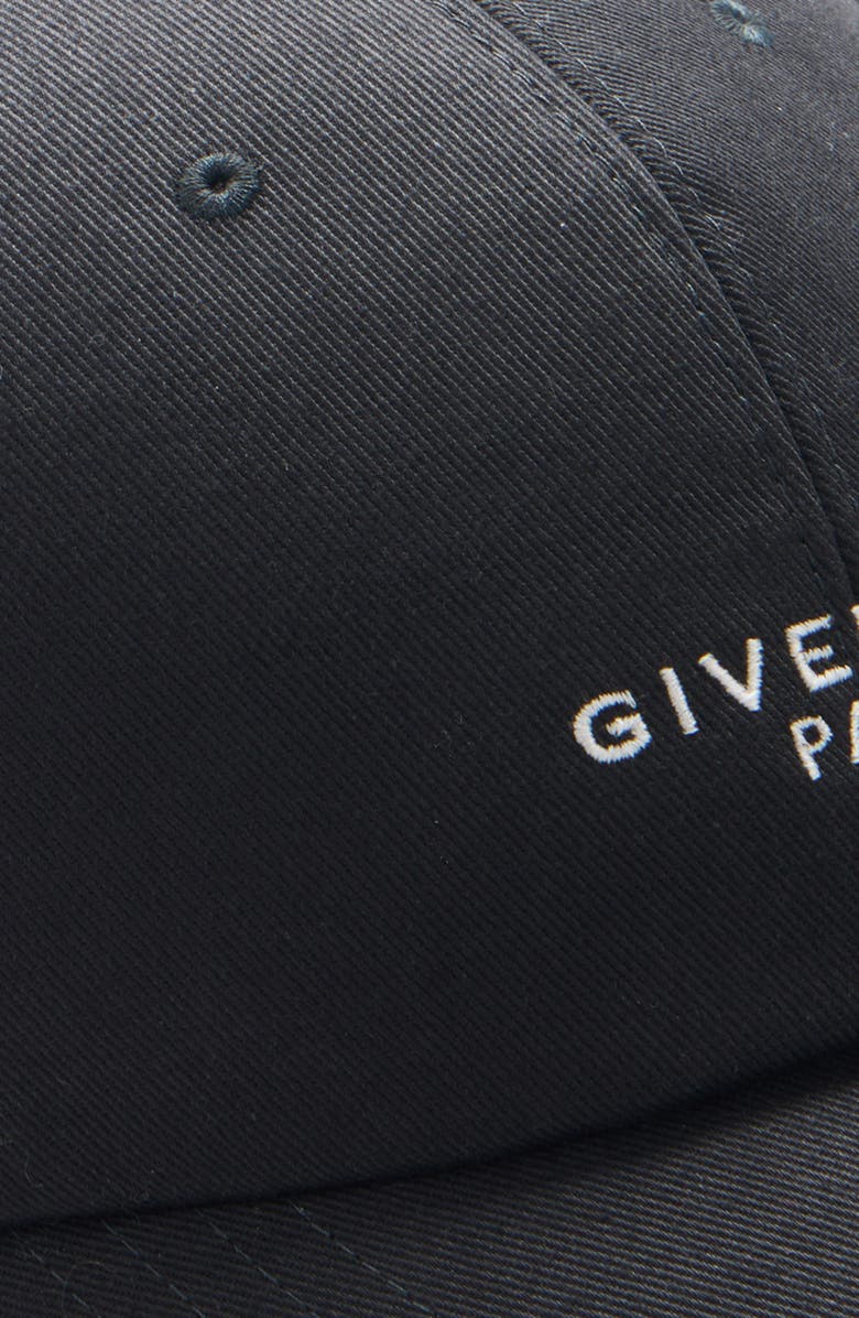 Givenchy Embroidered Logo Adjustable Baseball Cap, Alternate, color, Black