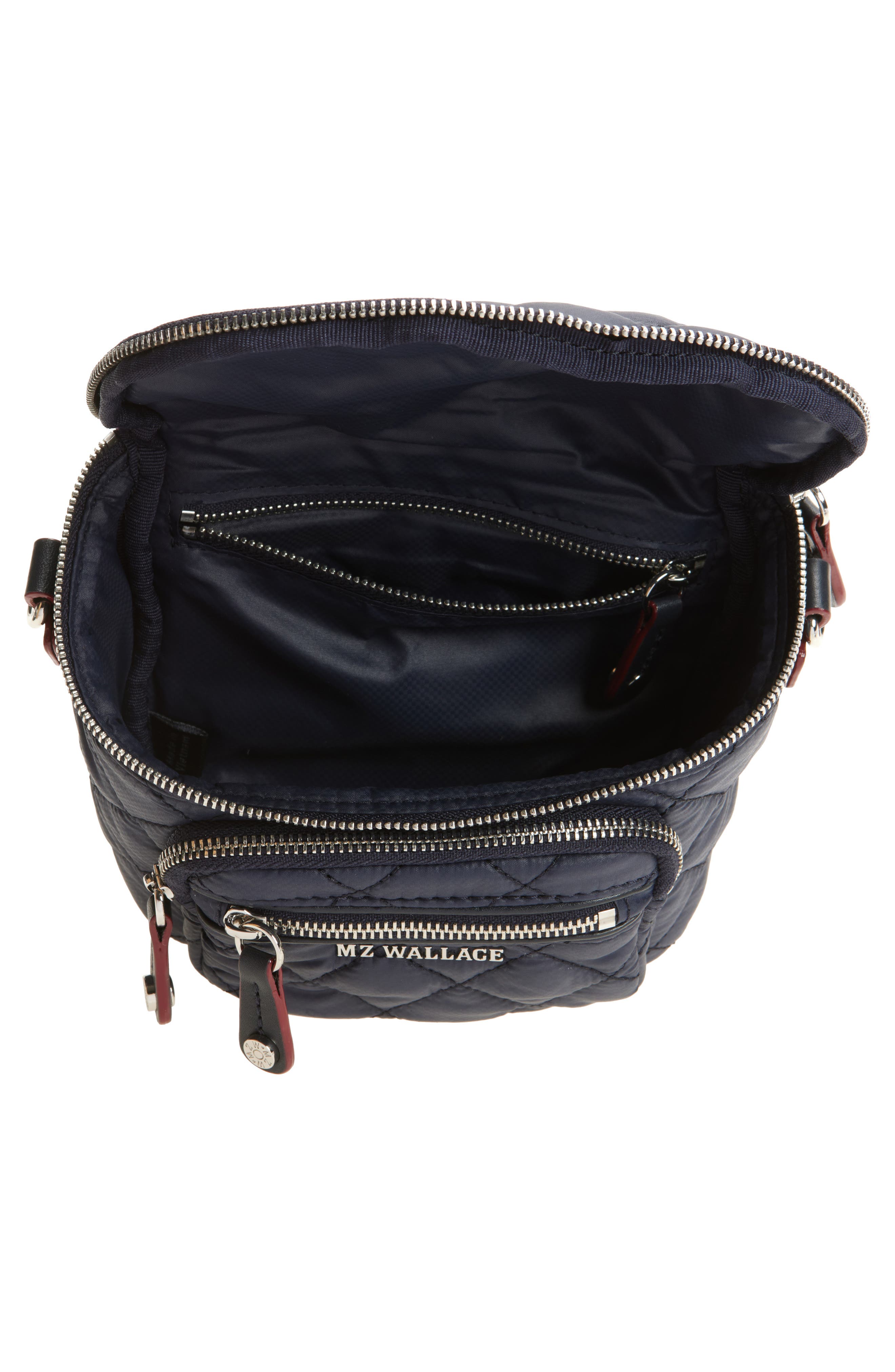 MZ Wallace Micro Crosby Diamond Quilted Nylon Sling Bag, Alternate, color, Dawn