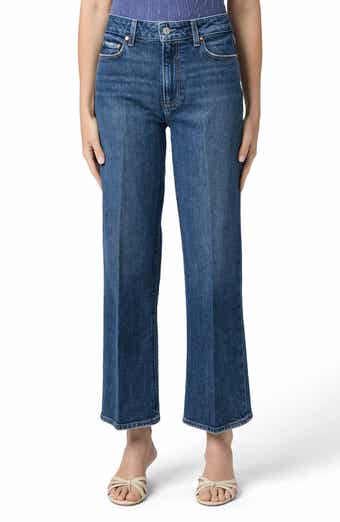 PAIGE Leenah High Waist Ankle Wide Leg Jeans