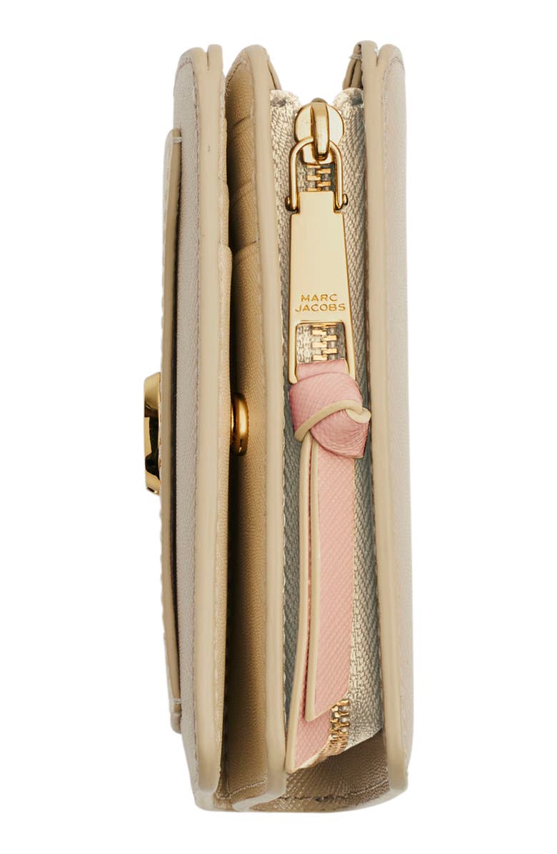 Marc Jacobs J Marc Mini Compact Wallet, Alternate, color, Khaki Multi