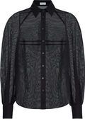 Brunello Cucinelli Striped organza shirt