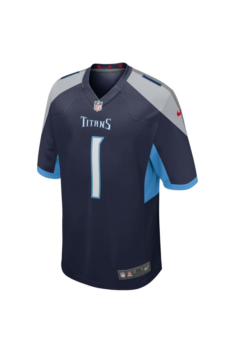 Men's Nike Cameron Ward Navy Tennessee Titans 2025 NFL Draft First Round Pick  Alternate Game Jersey, Alternate, color, Navy