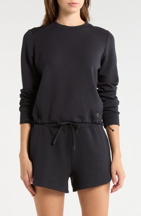 Dreamweave Recycled Polyester Blend Crop Sweatshirt