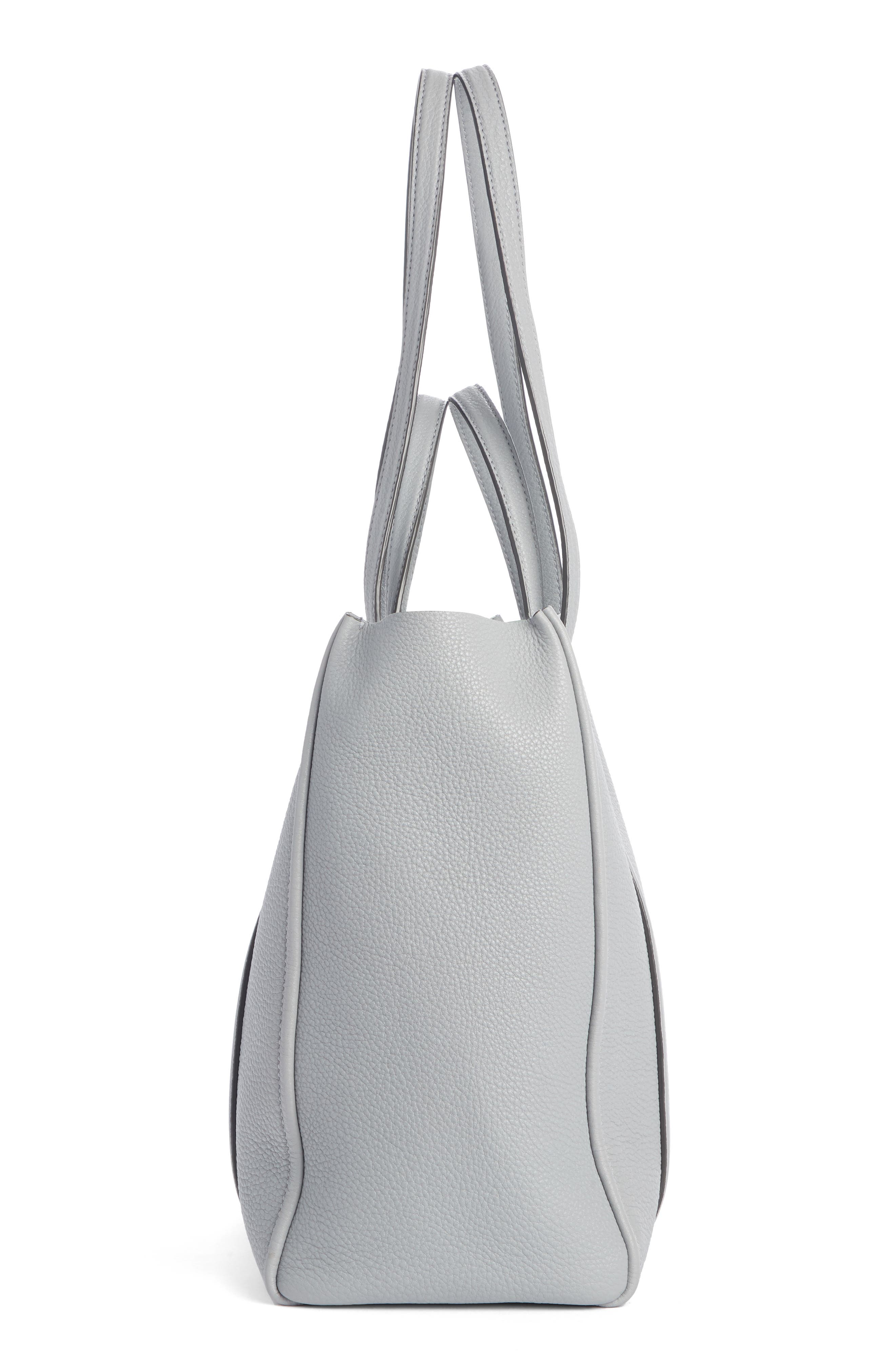 The Marc Jacobs The Tag 27 Leather Tote, Alternate, color, GREY