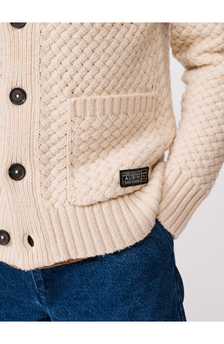 Aubin Frampton Shawl Cardigan Sweater, Alternate, color, Ecru