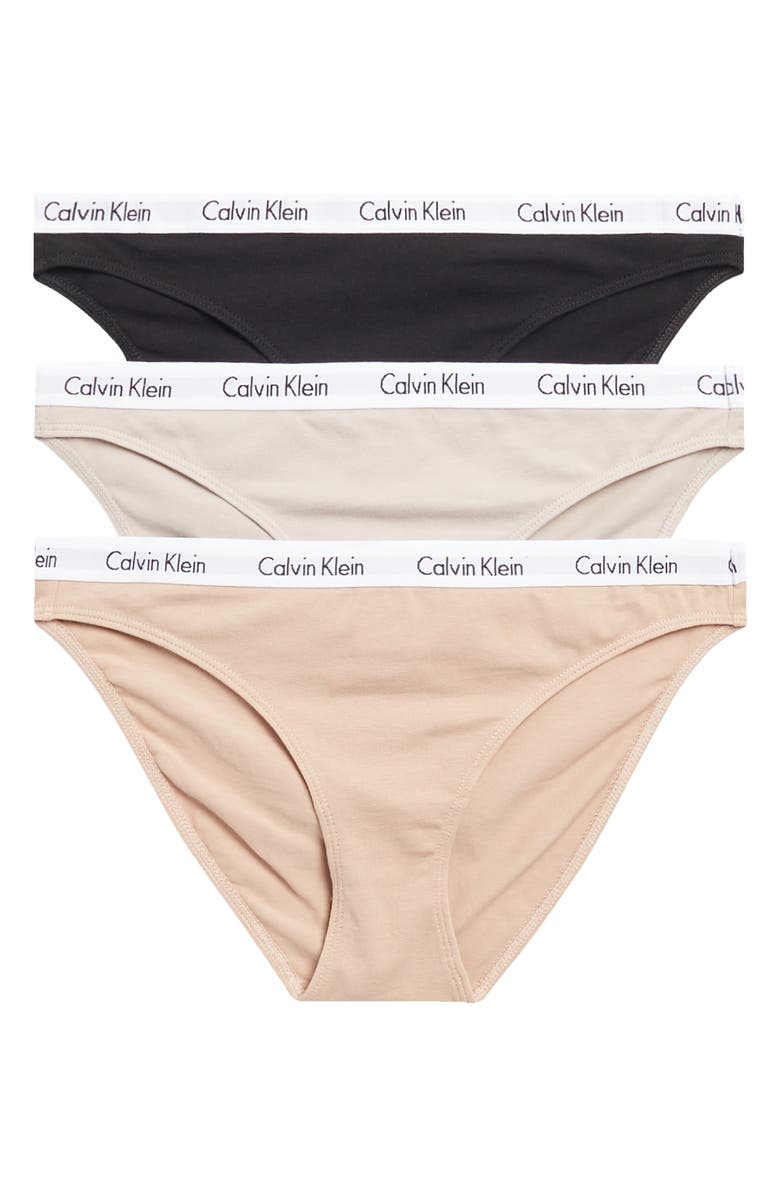 Calvin Klein Pack of 3 Assorted Bikinis, Main, color, 7Ns/98E/Ub1
