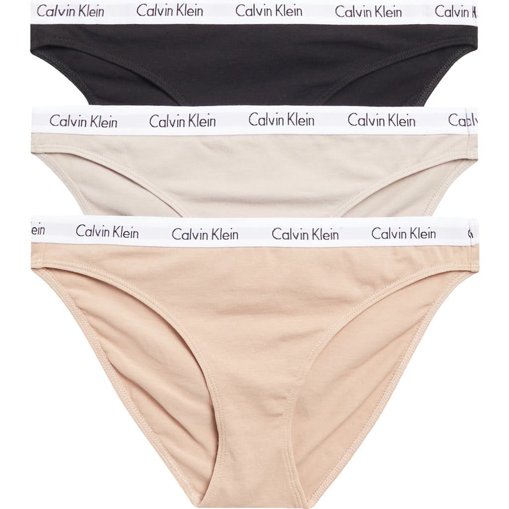 Calvin Klein Pack Of 3 Assorted Bikinis In Multi