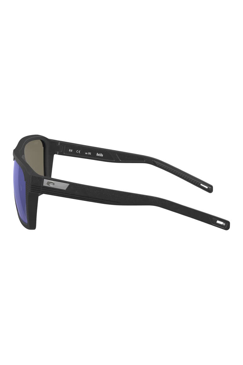 Antille 58mm Polarized Square Sunglasses, Alternate, color, BLUE MIRROR