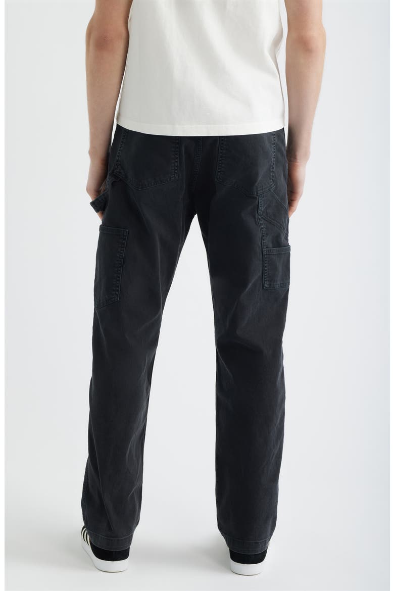 Double Knee Stretch Cotton Carpenter Pants, Alternate, color, BLACK