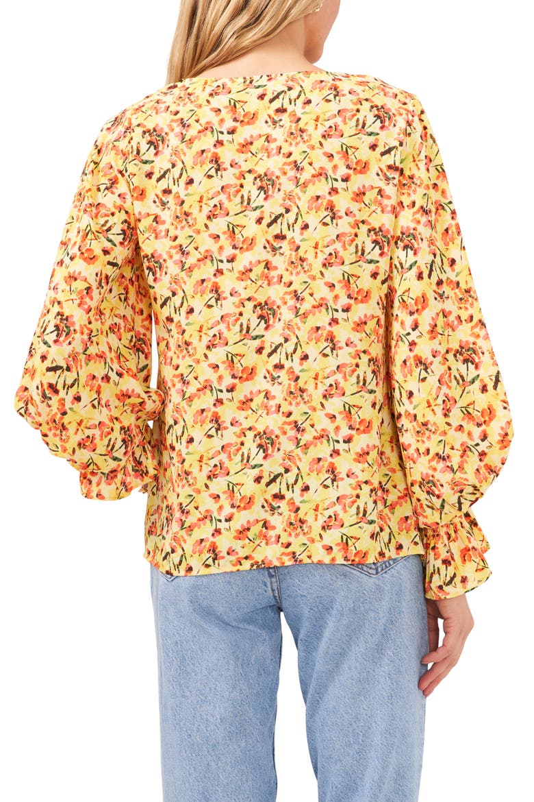 Balloon Sleeve Blouse, Alternate, color, YELLOW
