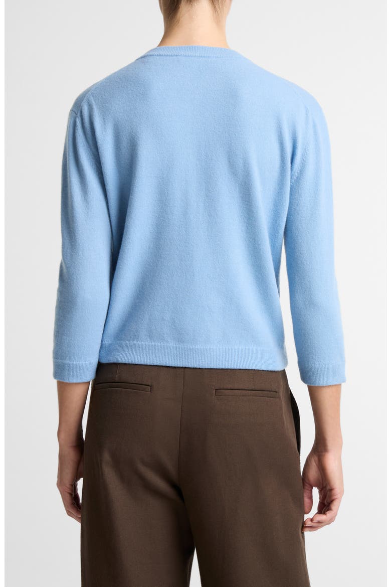 Pocket Wool & Cashmere Blend Cardigan, Alternate, color, HYDRA